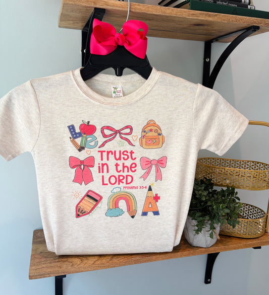 Trust in the Lord School Collage, Girls on Oatmeal