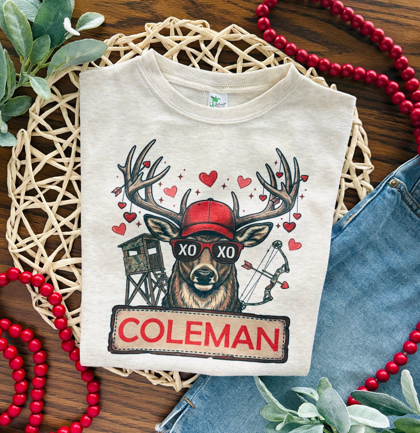 Valentine Deer with Name