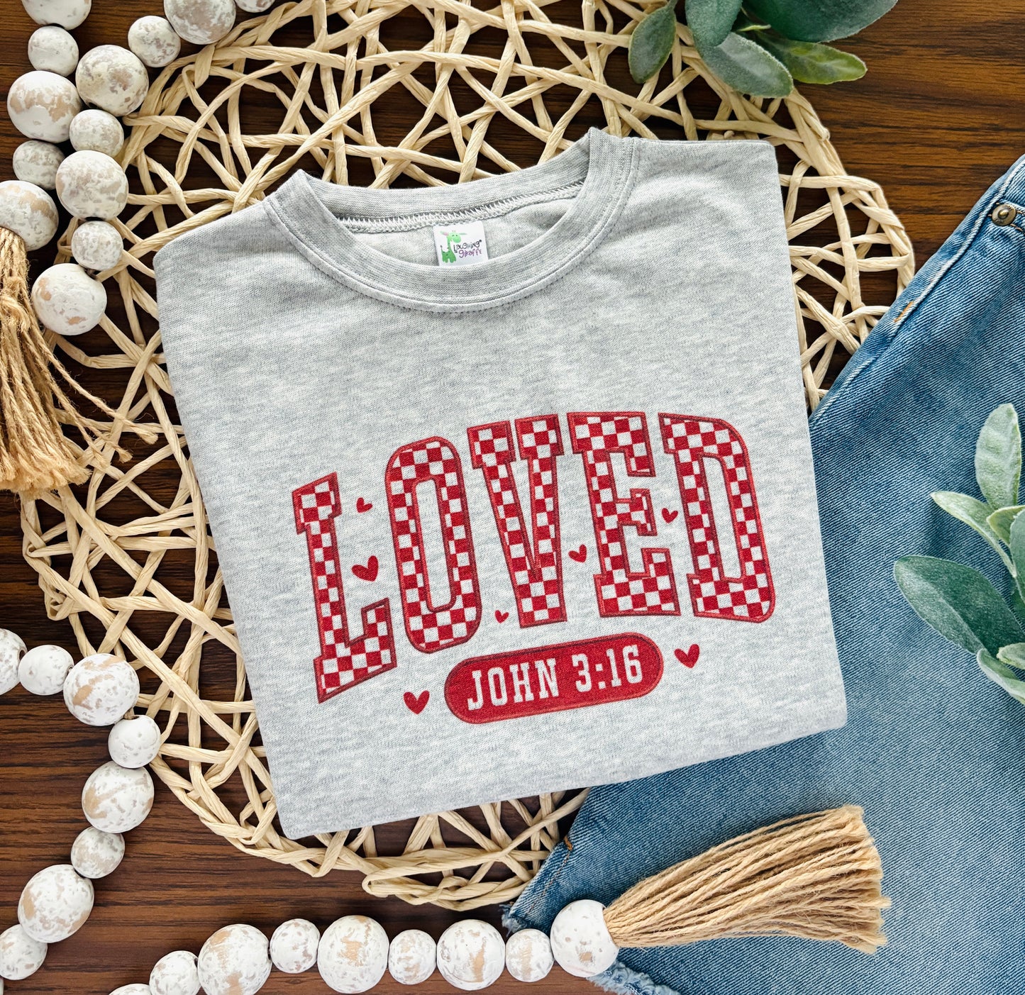 Check Loved John 3-16 on Grey