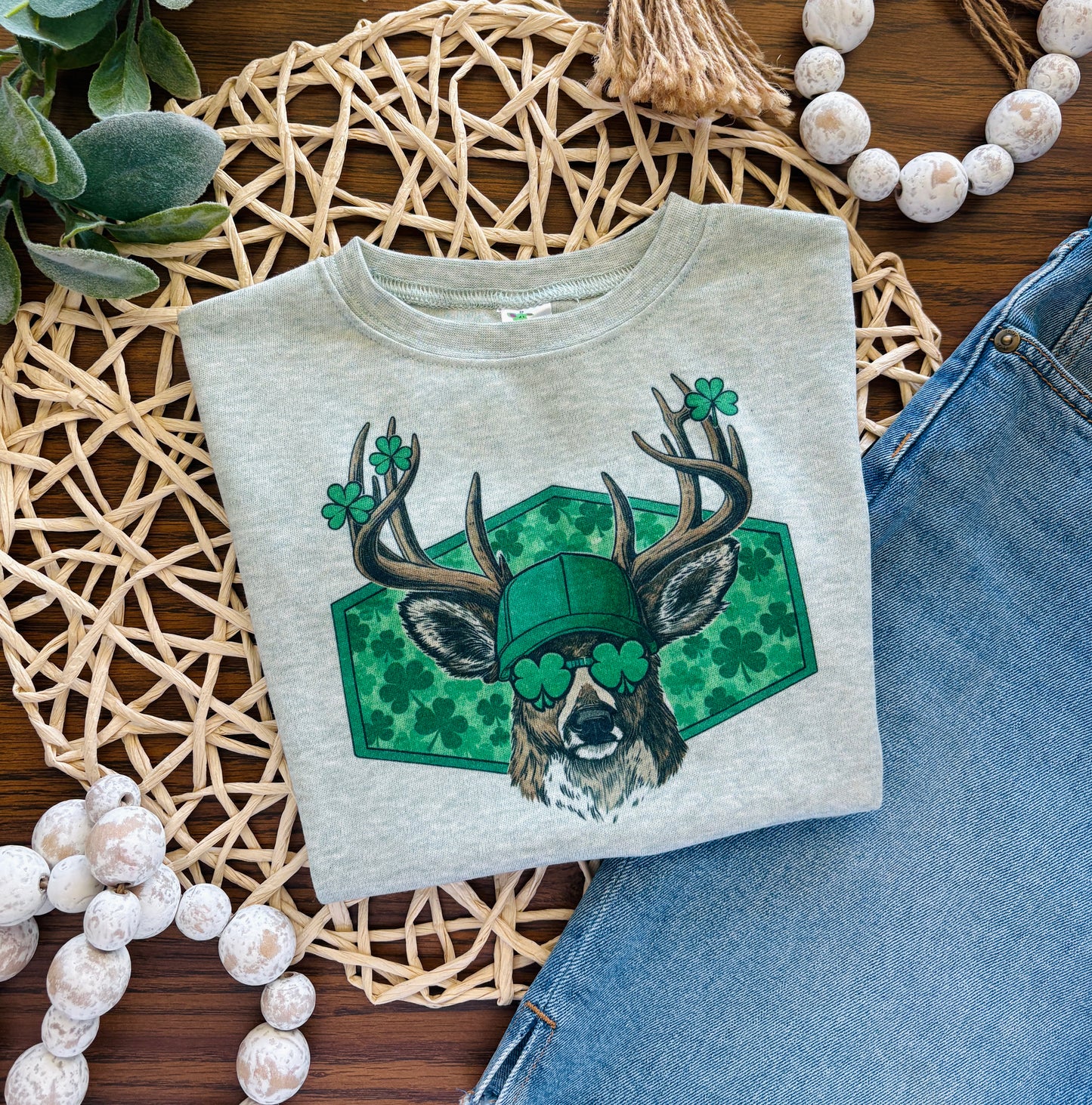 St Patricks Day Deer on Sage