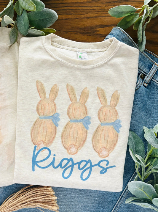 Boys Painted Bunnies with or without Name