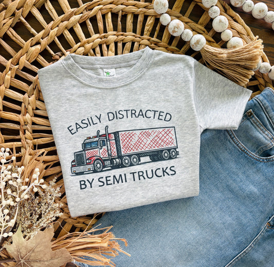 Easily Distracted by Semi Trucks