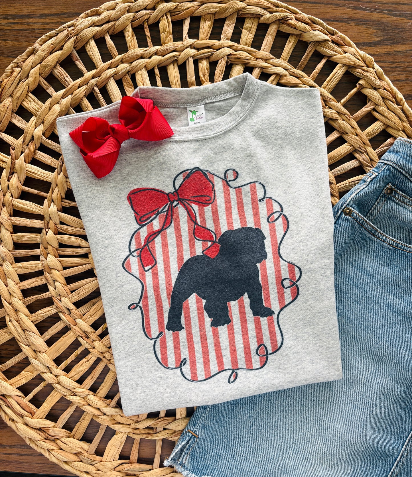 Preppy Bulldog Mascot