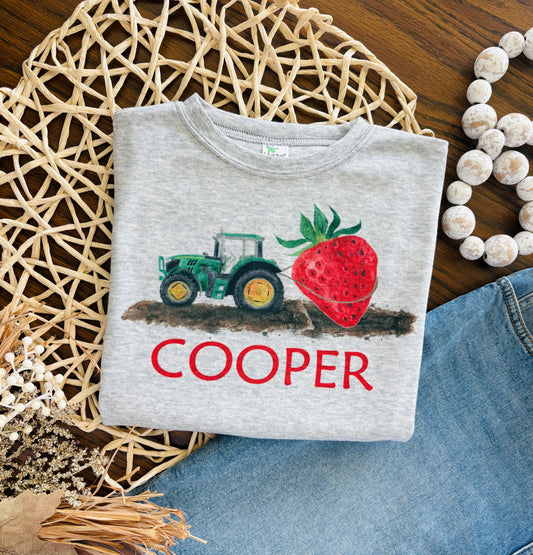 Tractor with Strawberry