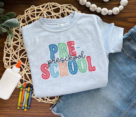 Sketch School Grade Primary Colors - Preschool, Kindergarten, 1st, 2nd, 3rd, 4th, 5th