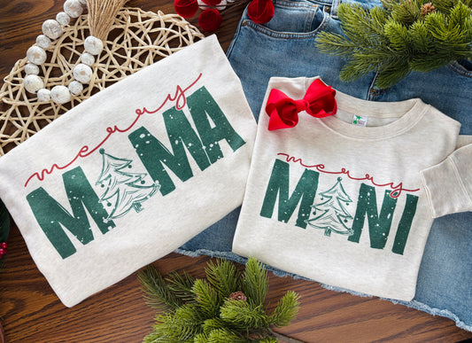 Merry Mama and Mini on Oatmeal