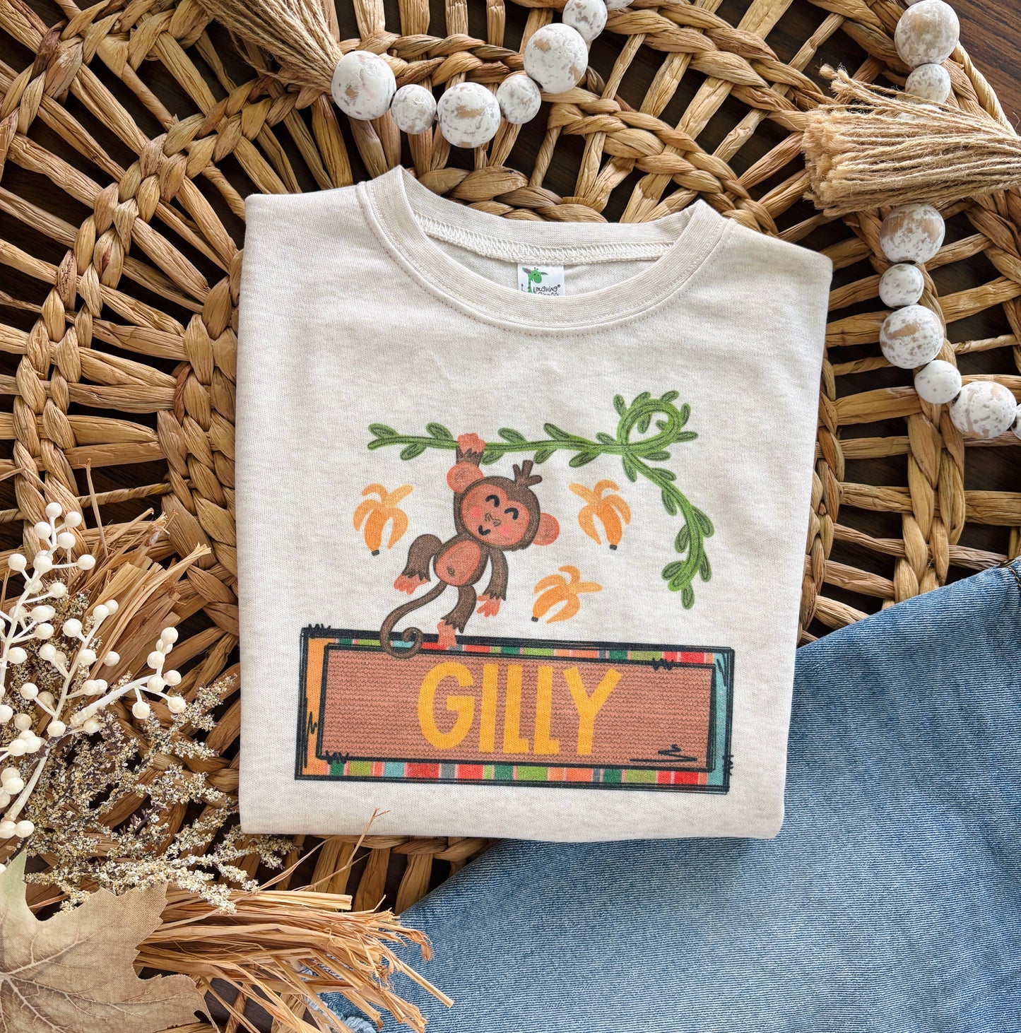 Boy Personalized Monkey Zoo