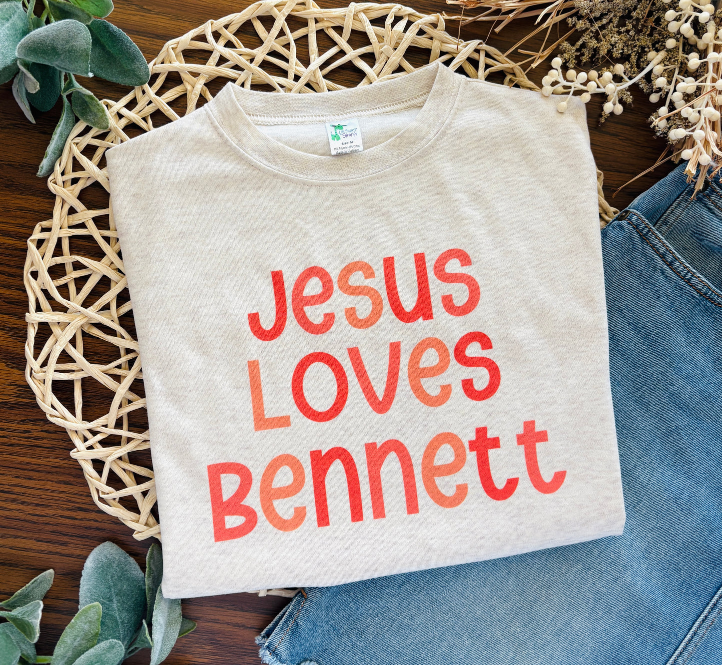 Jesus Loves Custom Name