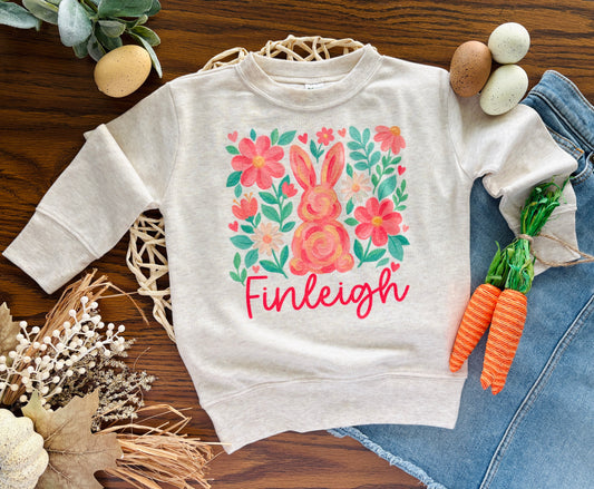 Girl Easter Bunny with Custom Name