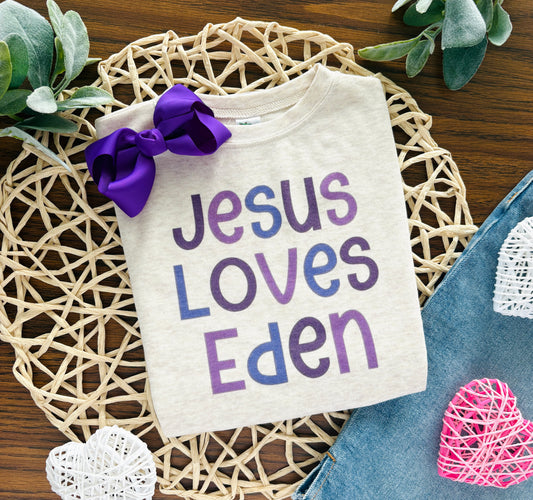 Jesus Loves Custom Name