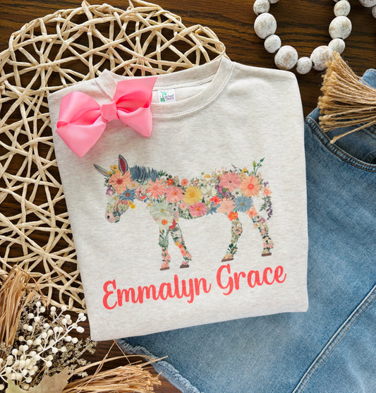 Floral Donkey