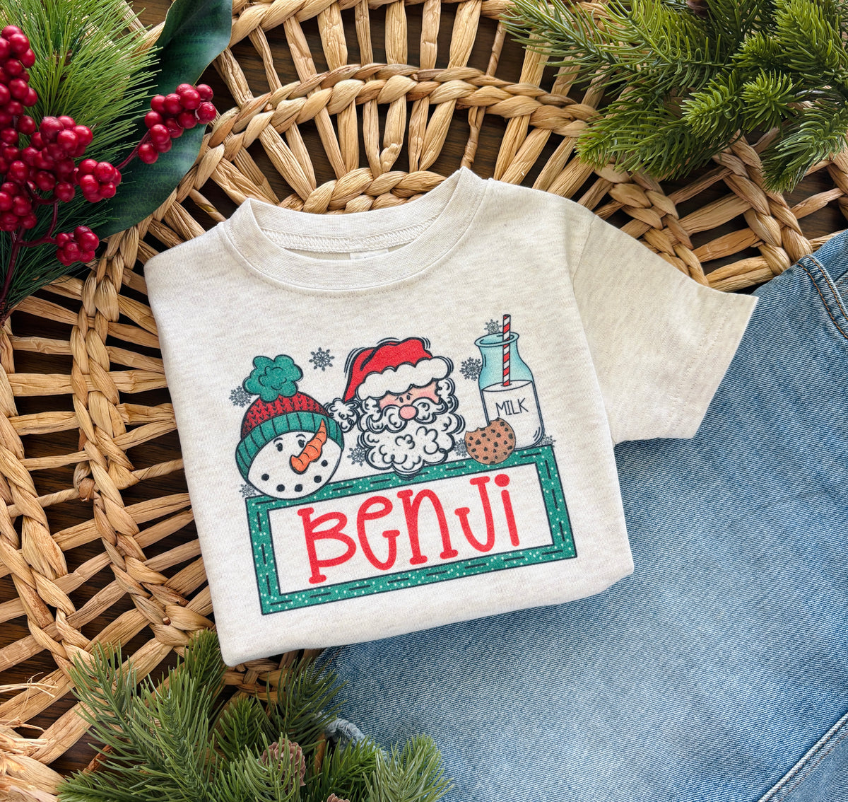 Personalized Santa and Snowman
