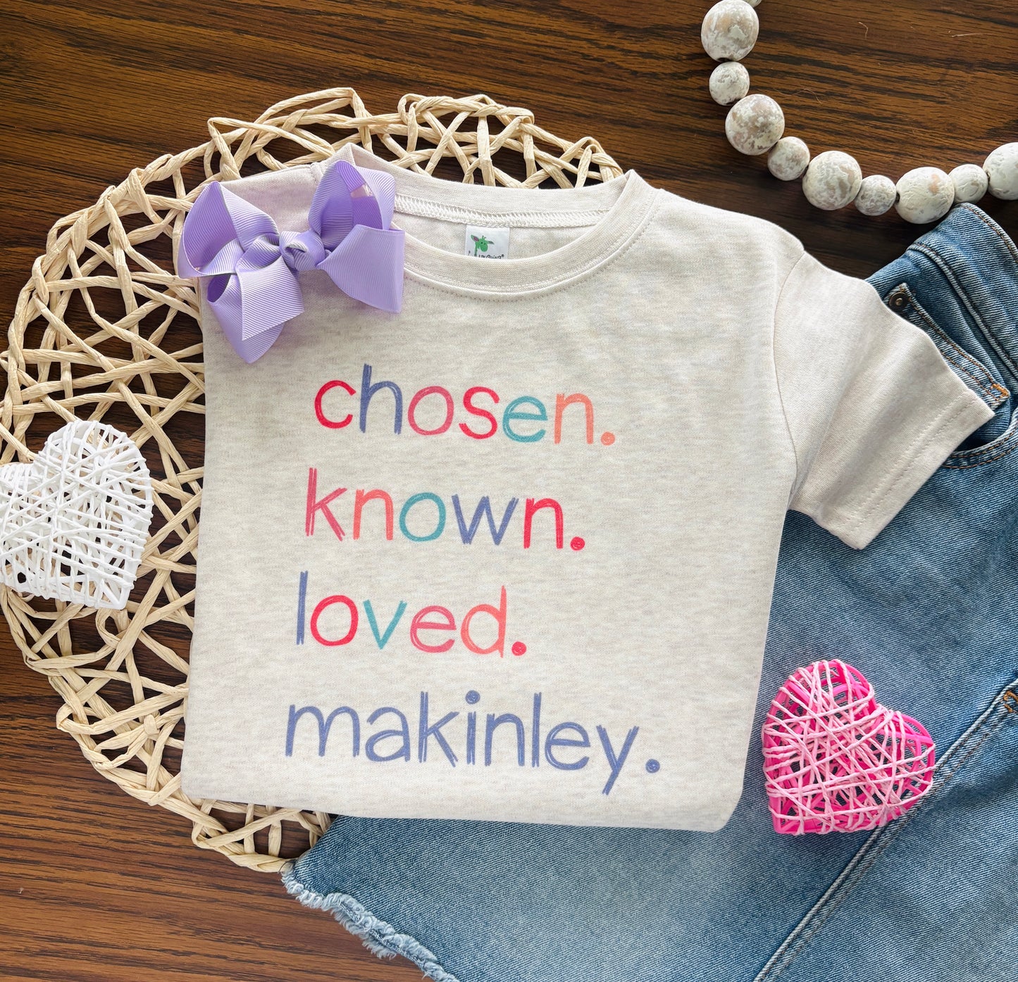 Chosen. Known. Loved. ___________ (custom name)