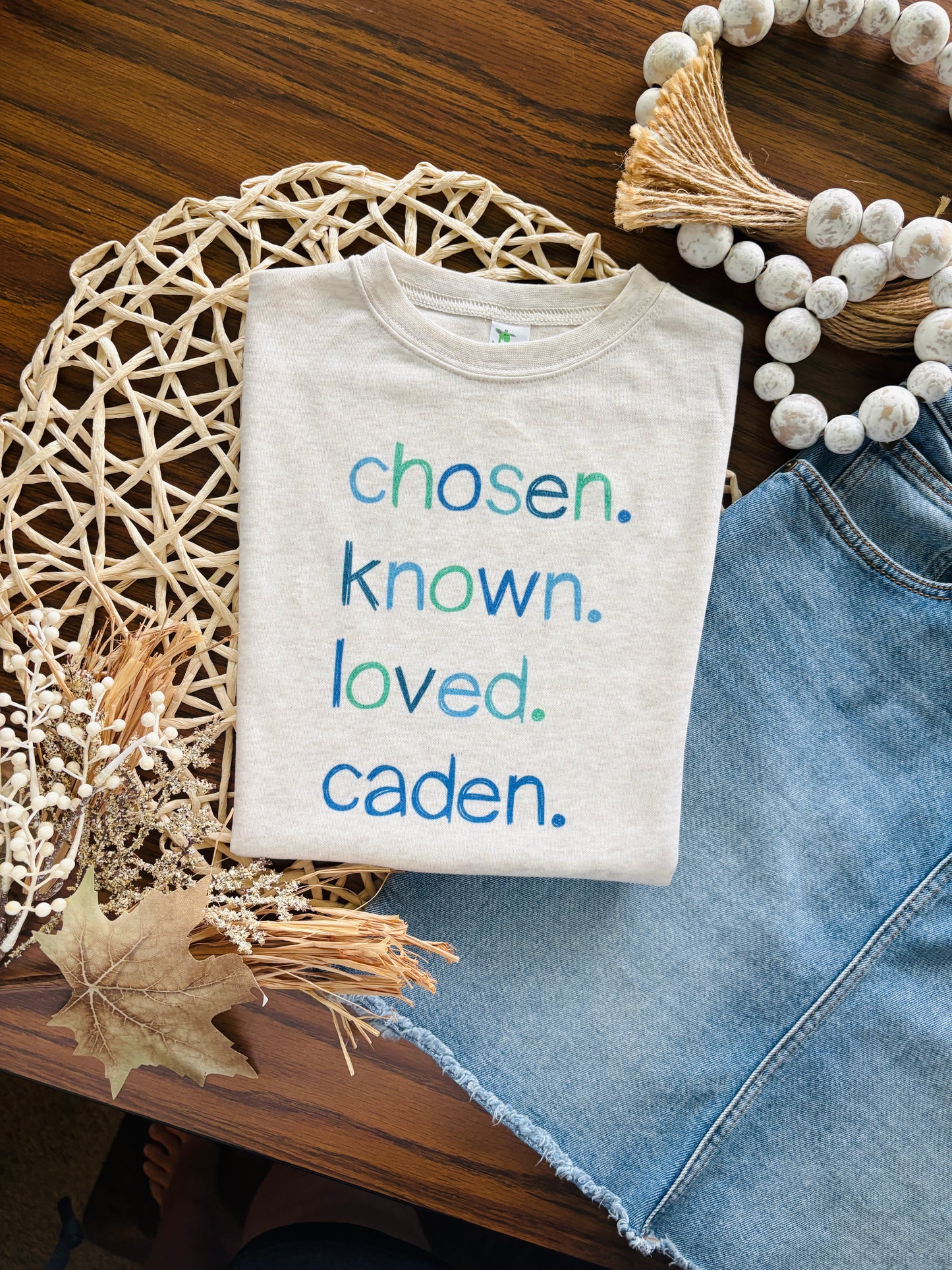 Chosen. Known. Loved. ___________ (custom name)