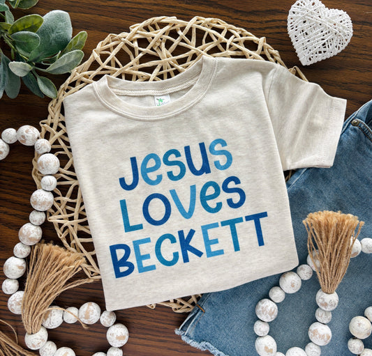 Jesus Loves Custom Name