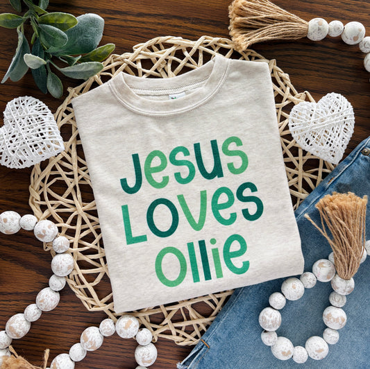 Jesus Loves Custom Name