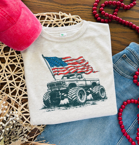 Monster Truck with Flag