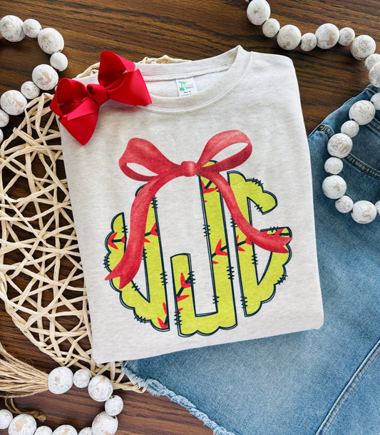 Softball Monogram