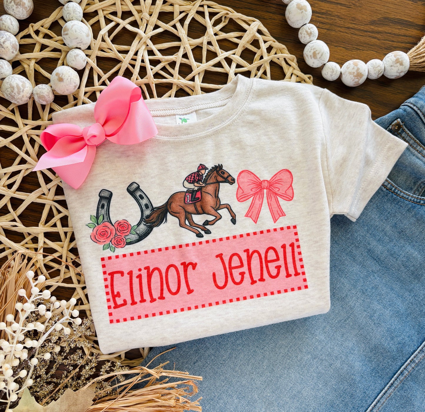 Girl Racehorse Trio Horse