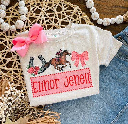 Girl Racehorse Trio Horse