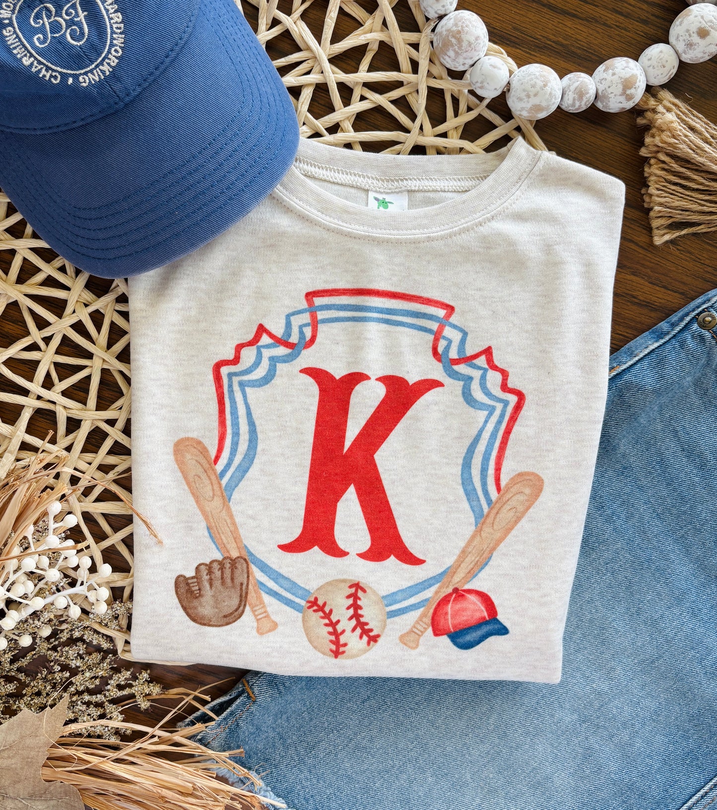 Boy Baseball Crest