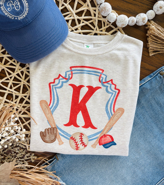 Boy Baseball Crest