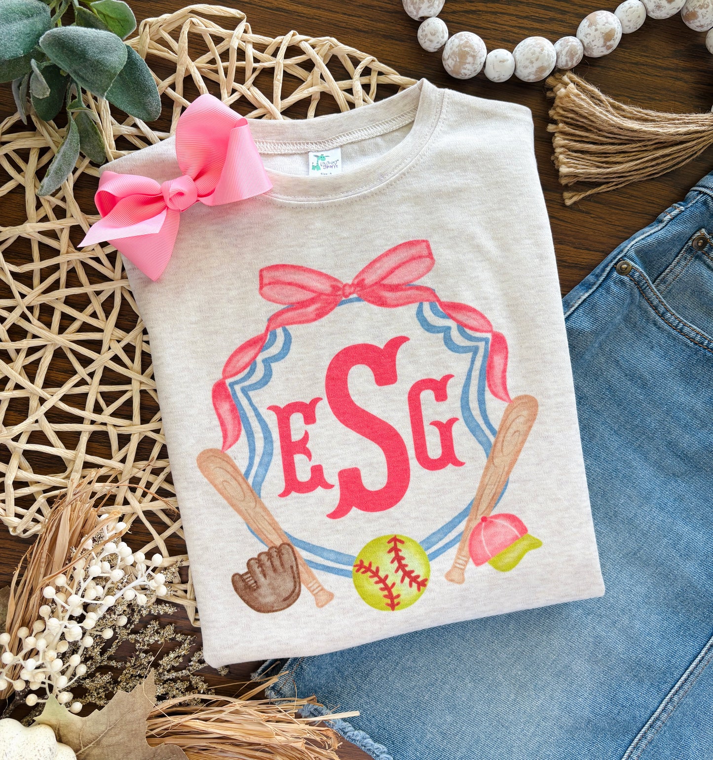Girl Softball Crest