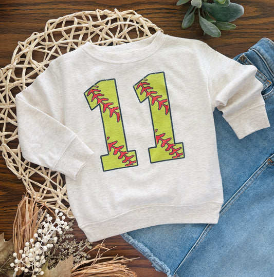 Custom Softball Number