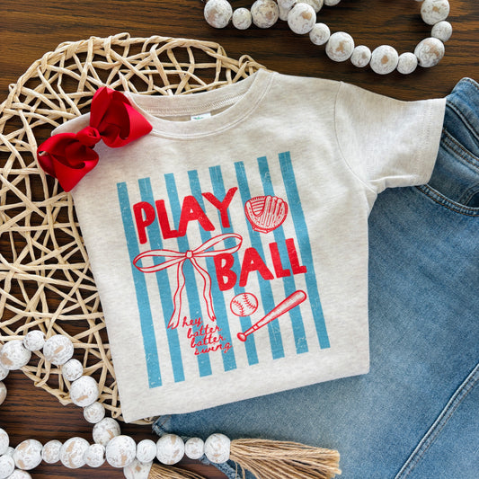 Preppy Baseball Play Ball