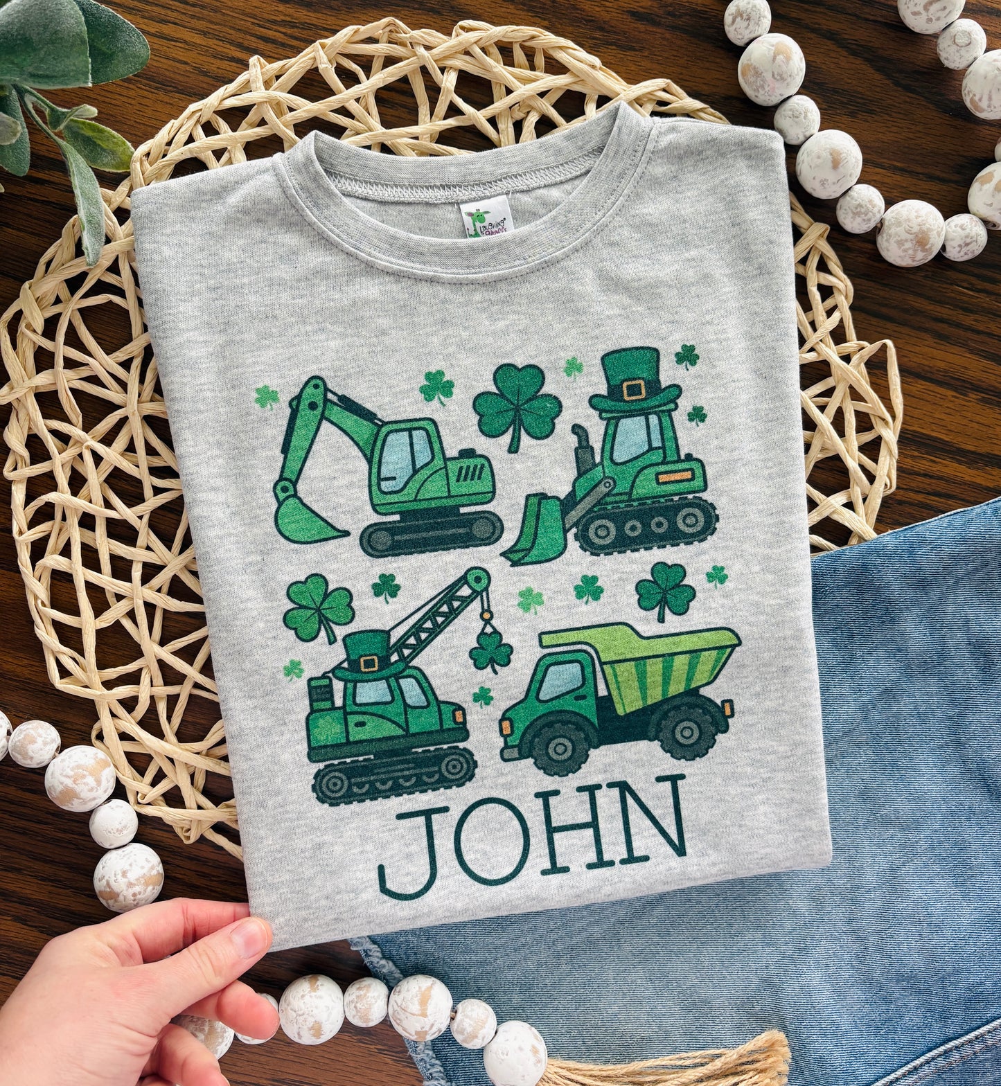 St Patricks Day Vehicles on Grey