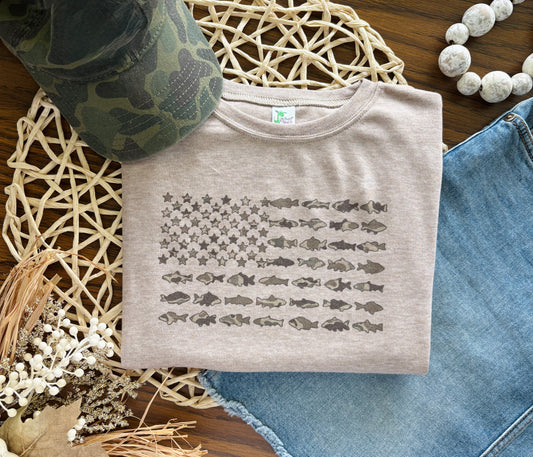 Camo Fish Flag